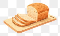 PNG Sliced whole wheat bread food white background breakfast. 