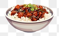 PNG Teriyaki bowl meal food dish. 