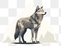 PNG Wolf animal mammal coyote transparent background