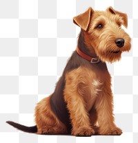 PNG Terrier mammal animal dog. AI generated Image by rawpixel.