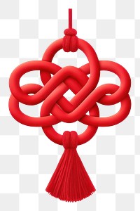 PNG Knot decoration hanging pattern. 