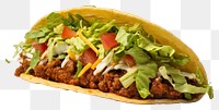 PNG Taco food white background vegetable. 