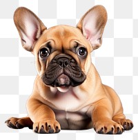 PNG Puppy dog portrait bulldog. AI generated Image by rawpixel.