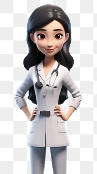 PNG  Stethoscope cartoon doctor adult. AI generated Image by rawpixel.