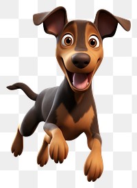 PNG  Dog terrier cartoon mammal. AI generated Image by rawpixel.