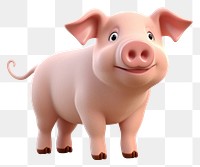 PNG Pig cartoon mammal animal. 