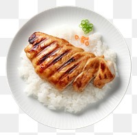 PNG Grilled plate food meat. AI generated Image by rawpixel.