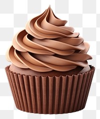 PNG Cupcake chocolate dessert cream. 