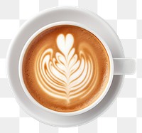 PNG Latte art coffee drink cup mug. AI generated Image by rawpixel.