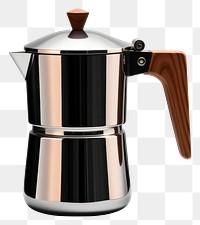 PNG Moka Pot coffee cup mug. 