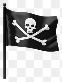 PNG Flag pirate black bone. 