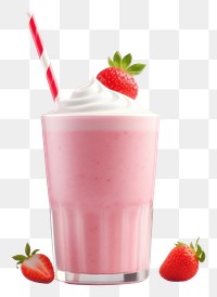 PNG Strawberry smoothie milkshake dessert. 