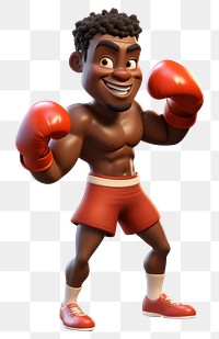 PNG Boxing punching cartoon sports. AI generated Image by rawpixel.