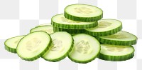 PNG Cucumber vegetable slice plant. AI generated Image by rawpixel.