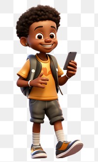 PNG Smiling cartoon phone  