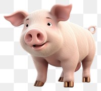 PNG Pig cartoon mammal animal. 