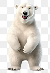 PNG Bear cartoon mammal white. AI generated Image by rawpixel.