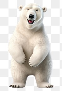 PNG Bear cartoon mammal white. 