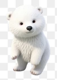 PNG Polar bear cartoon mammal animal. 