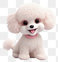 PNG Cartoon animal poodle plush. AI generated Image by rawpixel.
