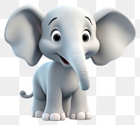 PNG Elephant wildlife cartoon mammal. AI generated Image by rawpixel.