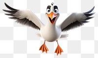 PNG Bird cartoon animal flying. AI generated Image by rawpixel.