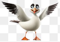 PNG Bird cartoon animal flying. AI generated Image by rawpixel.