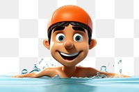 PNG Swimming swimmer cartoon sports. 