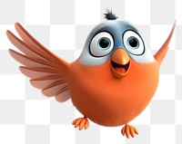 PNG Bird cartoon animal flying. AI generated Image by rawpixel.