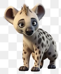 PNG Hyena cartoon animal cute. 