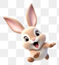 PNG Cartoon animal mammal rabbit. 