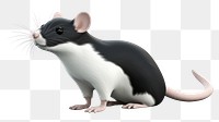 PNG Rat cartoon animal mammal. AI generated Image by rawpixel.
