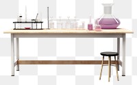 PNG Table furniture desk lab. AI generated Image by rawpixel.