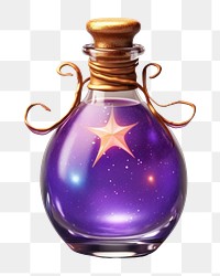 PNG Bottle perfume purple transparent. AI generated Image by rawpixel.