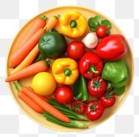 PNG Vegetable tomato fruit plate. AI generated Image by rawpixel.