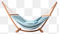 PNG Hammock furniture white background tranquility. 