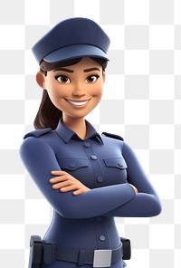 PNG Smiling cartoon female adult. 