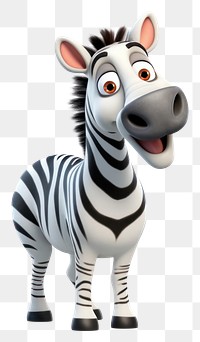 PNG Zebra wildlife cartoon animal. 