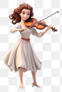 PNG Violin figurine cartoon adult. 