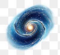 PNG 3d render of galaxy, cartoon animation style, isolated on transparent background