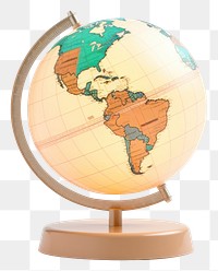 PNG Globe planet space topography. 