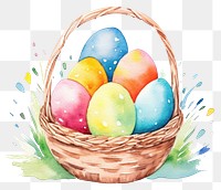 PNG Basket egg cartoon easter. 