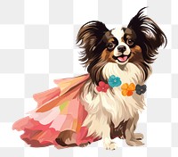 PNG Papillon spaniel mammal animal. 