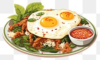 PNG Food egg vegetable breakfast. 