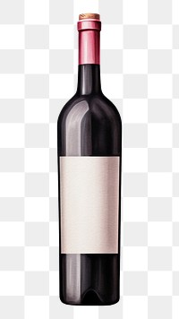 PNG Bottle drink wine refreshment. AI generated Image by rawpixel.