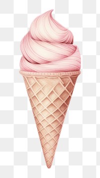 PNG Dessert cream food cone. AI generated Image by rawpixel.