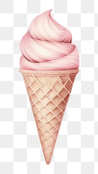 PNG Dessert cream food cone. 