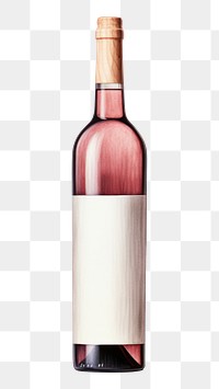 PNG Bottle drink wine refreshment. 