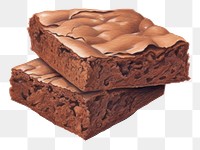 PNG Chocolate dessert brownie food. 