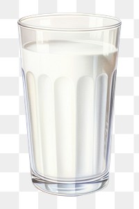 PNG Drink glass milk refreshment. 